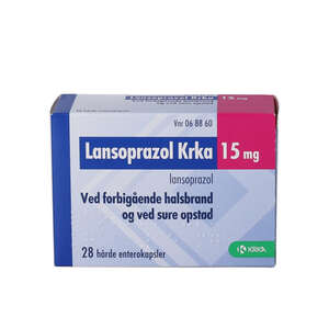 Lansoprazol KRKA 15 mg 28 stk